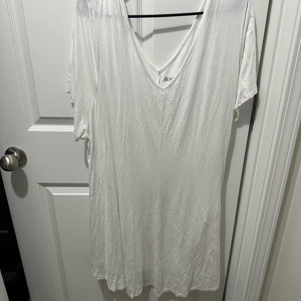 Roaman’s Women's White V-Neck Top 26/28